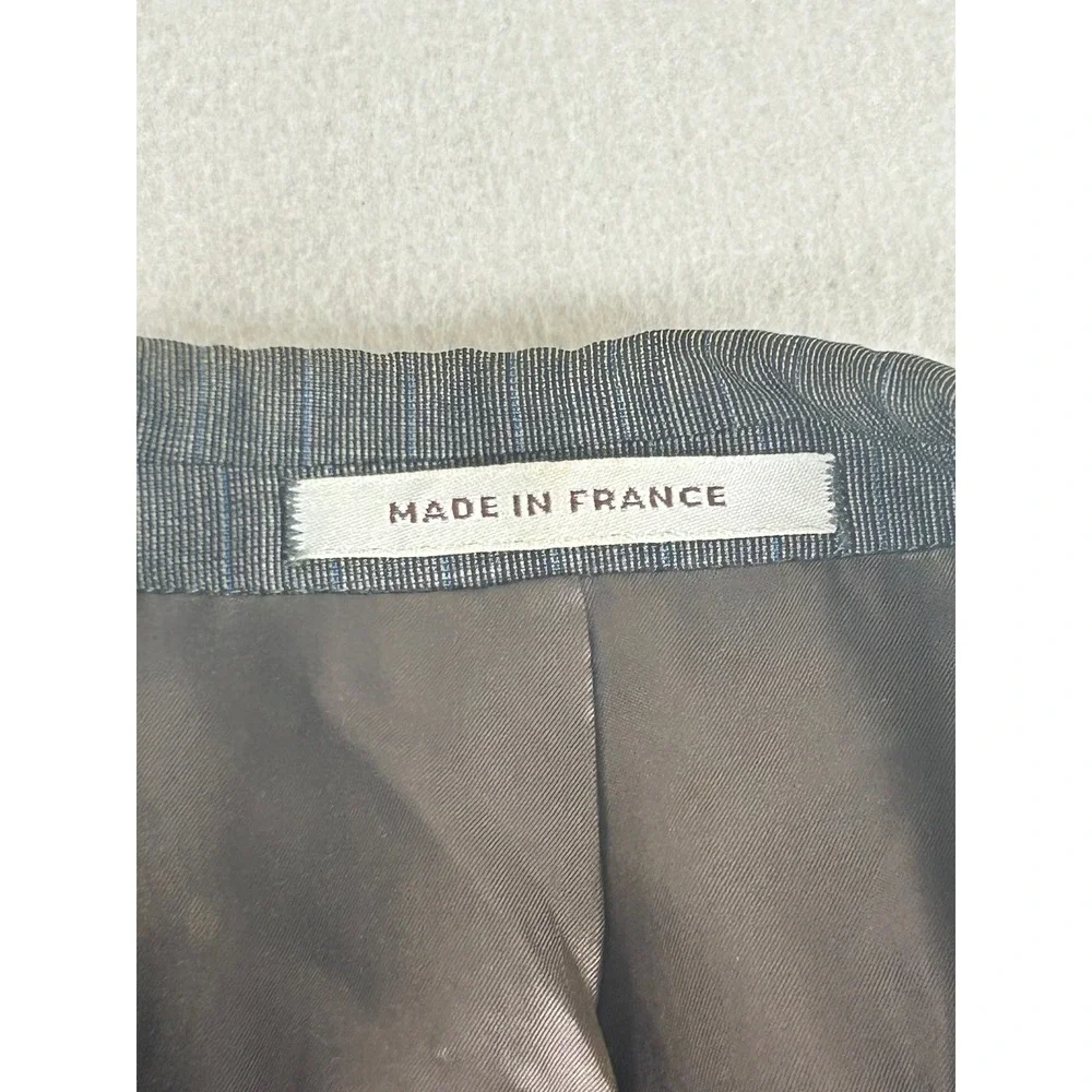 Yves Saint Laurent Blazer Mens L Grey Pinstripe Vintage French Wool Jacket
